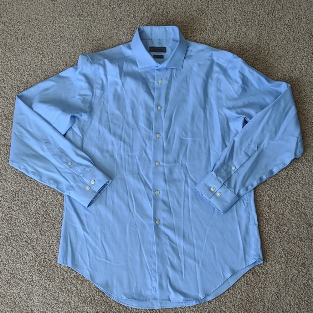 Calvin Klein dress shirt slim fit light blue